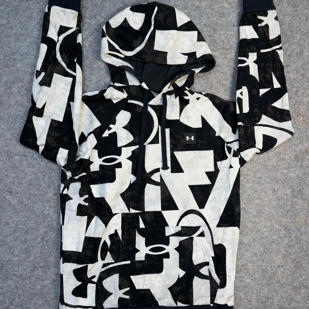 Under Armour Men's Rival Fleece Marco Branded Hoodie Size L （See Pictures ）